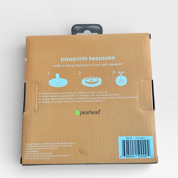 Pearhead Pawprints Keepsake Kit - Brown and White - Picture 2 of 3